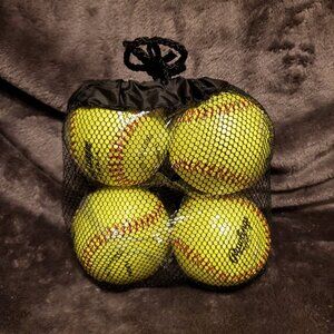 NEW 4 pack Rawlings Official League Softball 11in. .47 cor 375 Comp. #YWCS11